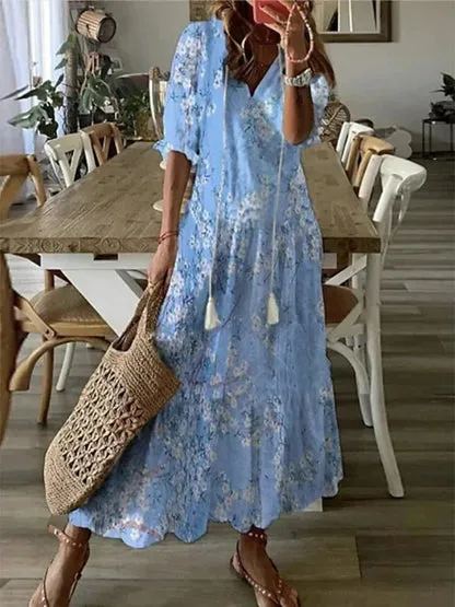 Serena | Boho Flattering Maxi Dress