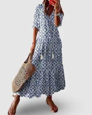 Serena | Boho Flattering Maxi Dress