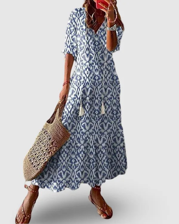 Serena | Boho Flattering Maxi Dress