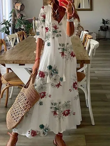 Serena | Boho Flattering Maxi Dress