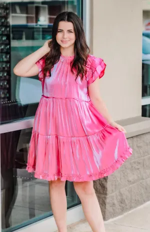 Shimmering Berry Dress