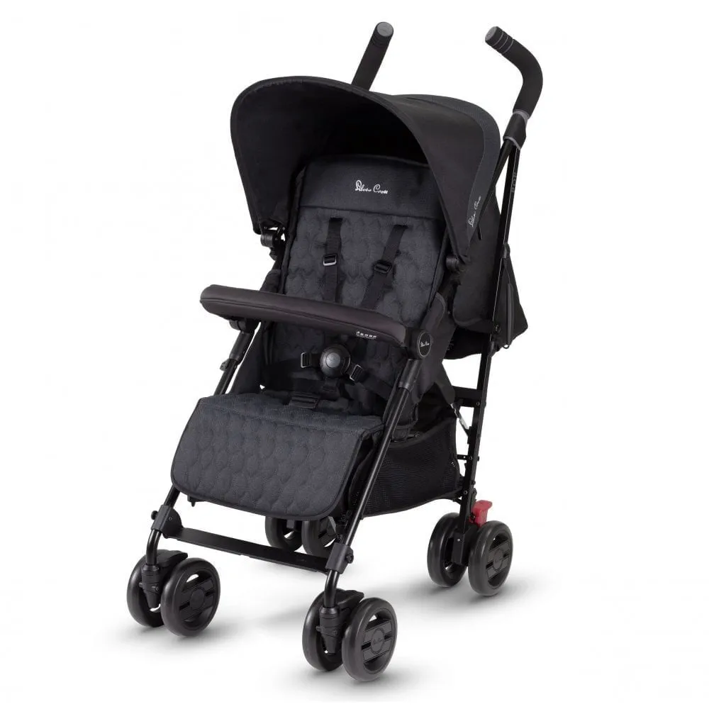 Silver Cross Pop Pushchair With Footmuff - Black