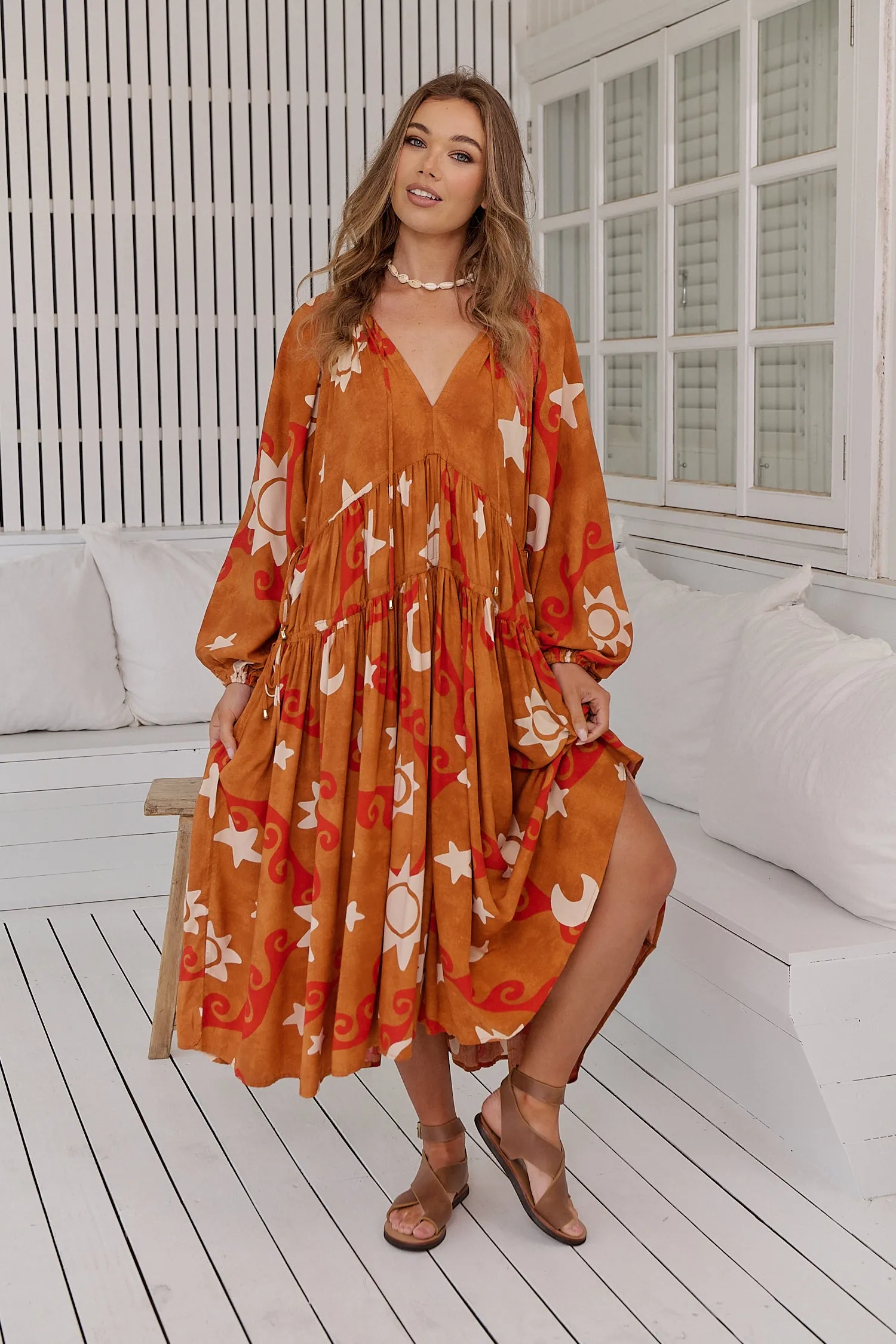 Sina Print Wilde Midi Dress