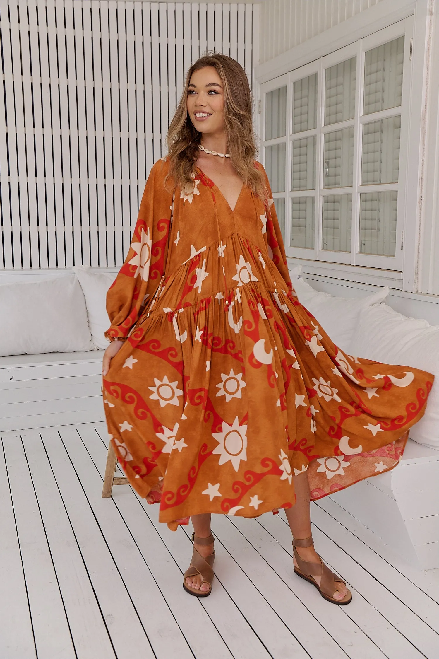 Sina Print Wilde Midi Dress