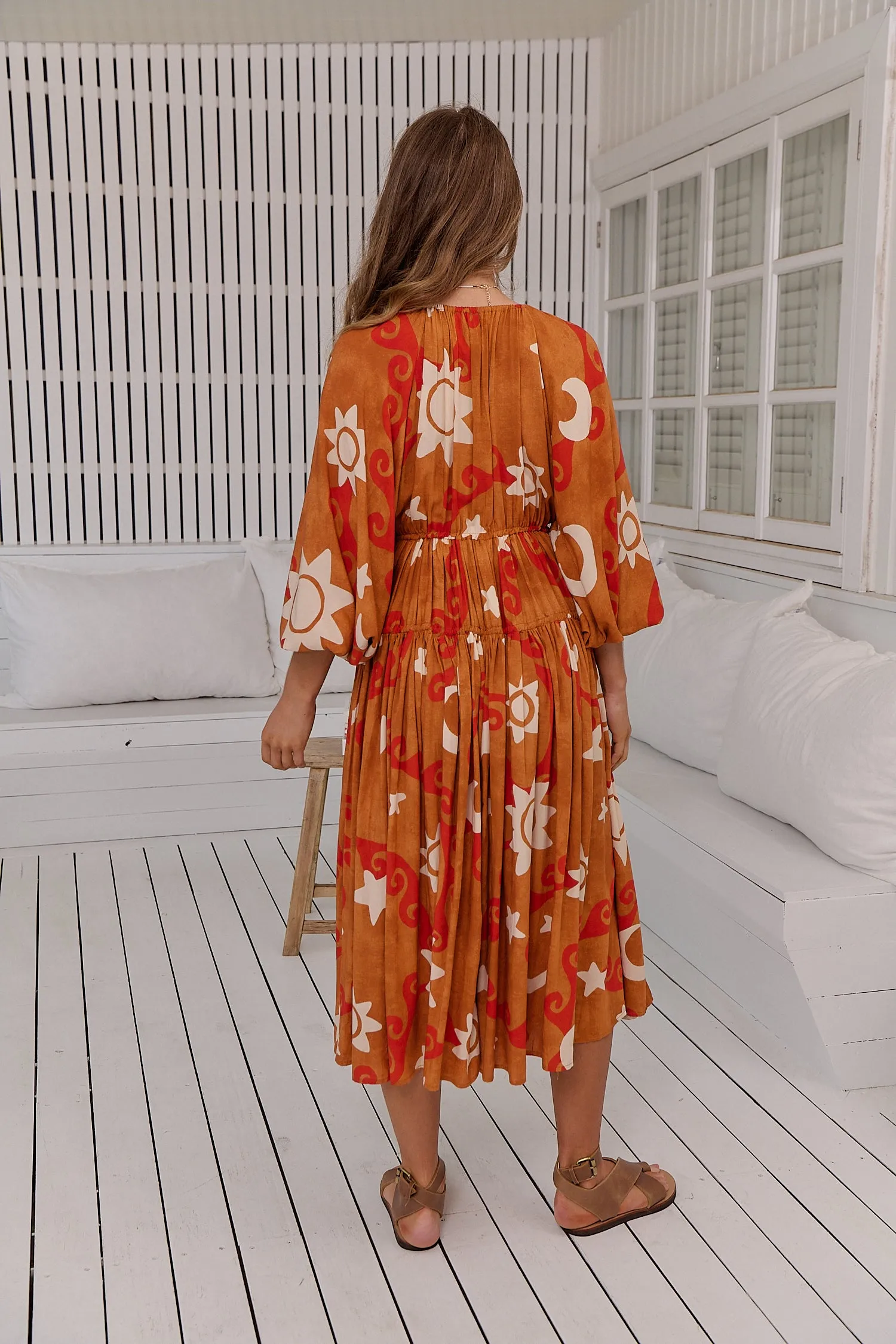 Sina Print Wilde Midi Dress