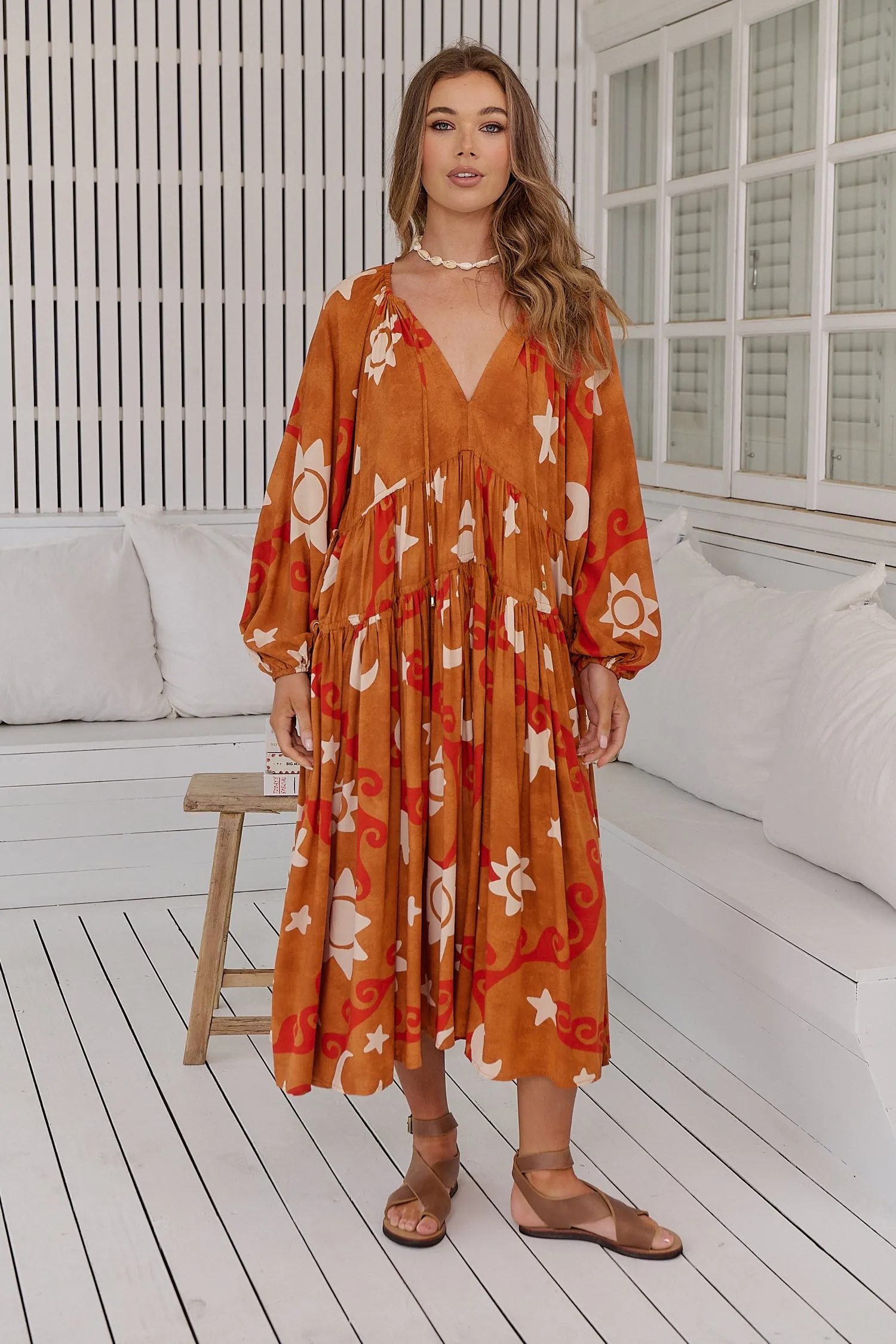 Sina Print Wilde Midi Dress