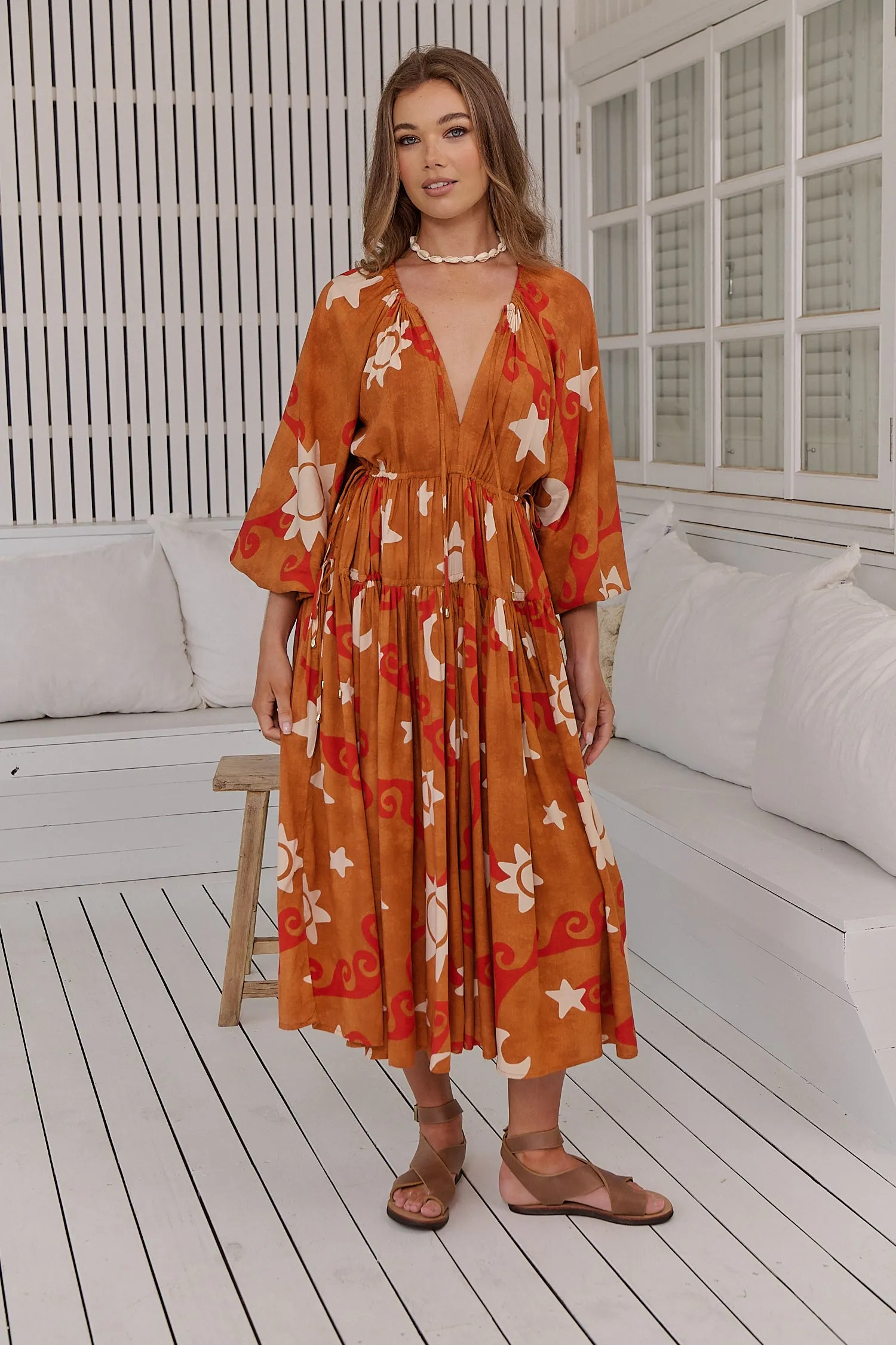 Sina Print Wilde Midi Dress