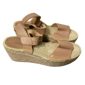 Soludos Nude Sandals Bucle Strap, Woven Soles Sz 9.5