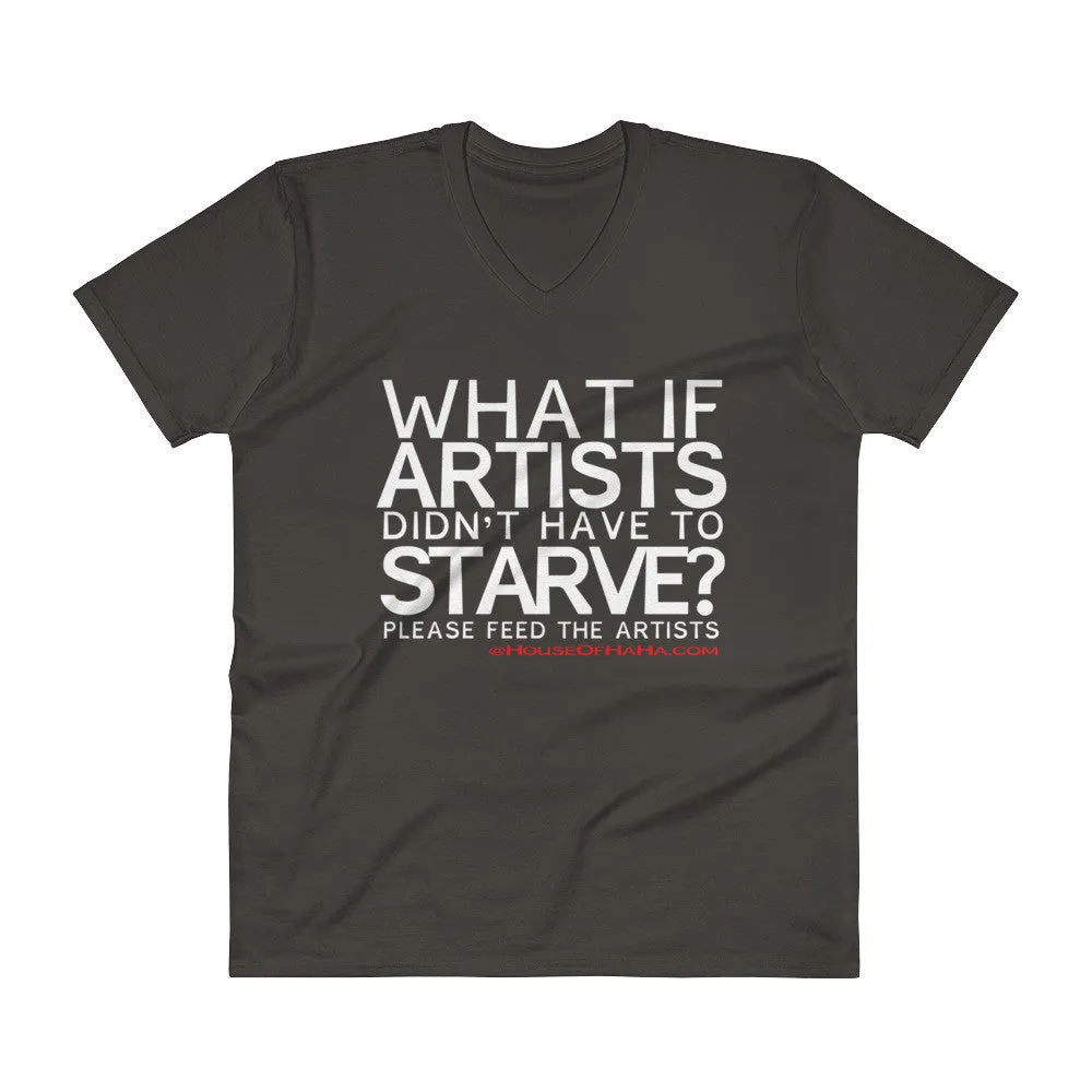 Starving Artist V-Neck T-Shirt