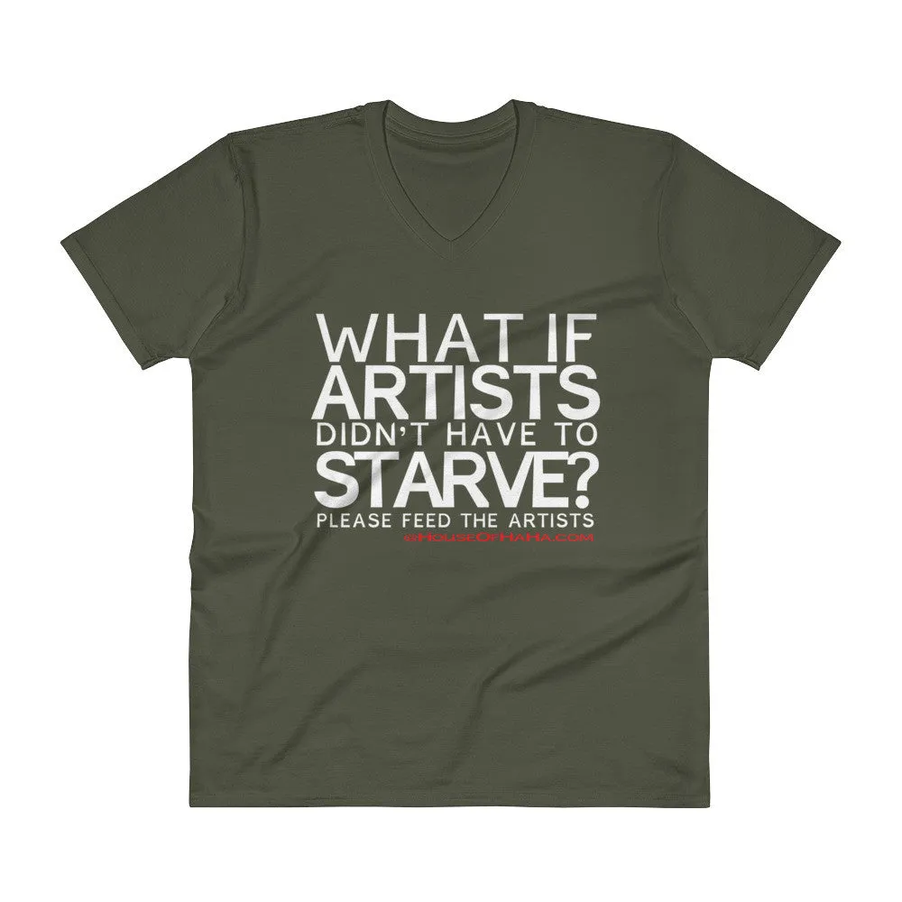 Starving Artist V-Neck T-Shirt