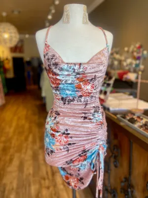 Strap Shoulder Cross Back Mini Dress FINAL SALE