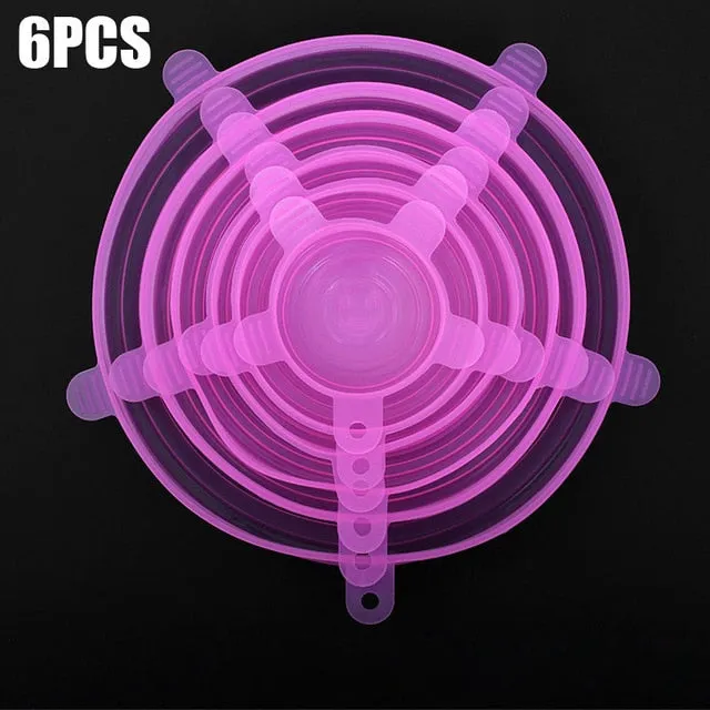 Stretchy Silicone Lids 6pcs/12pcs