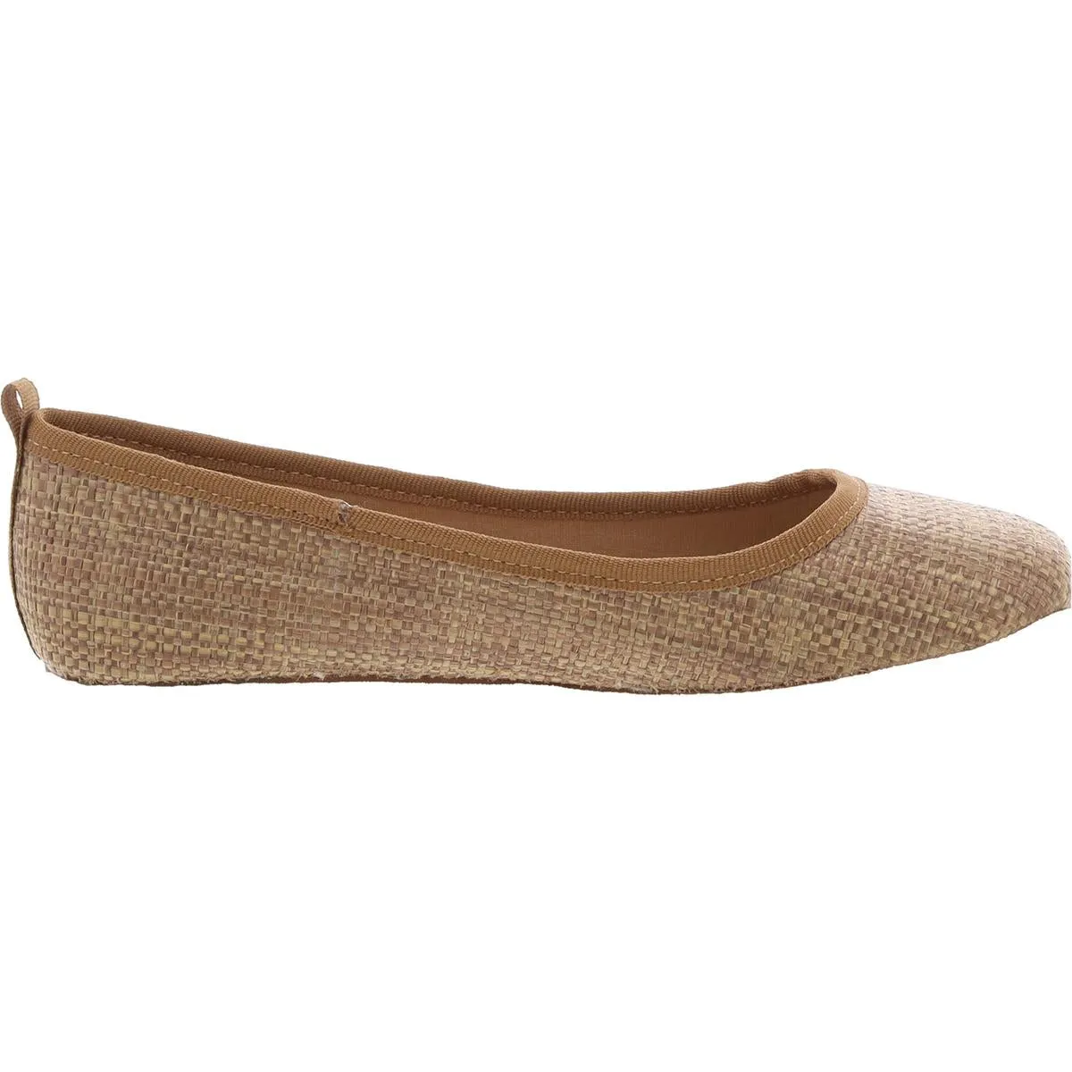 Sun   Stone Womens Avvery Solid Woven Ballet Flats