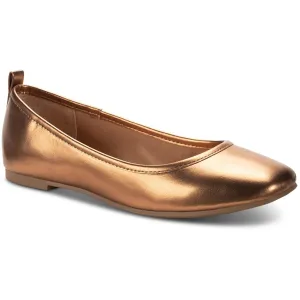 Sun   Stone Womens Avvery Solid Woven Ballet Flats