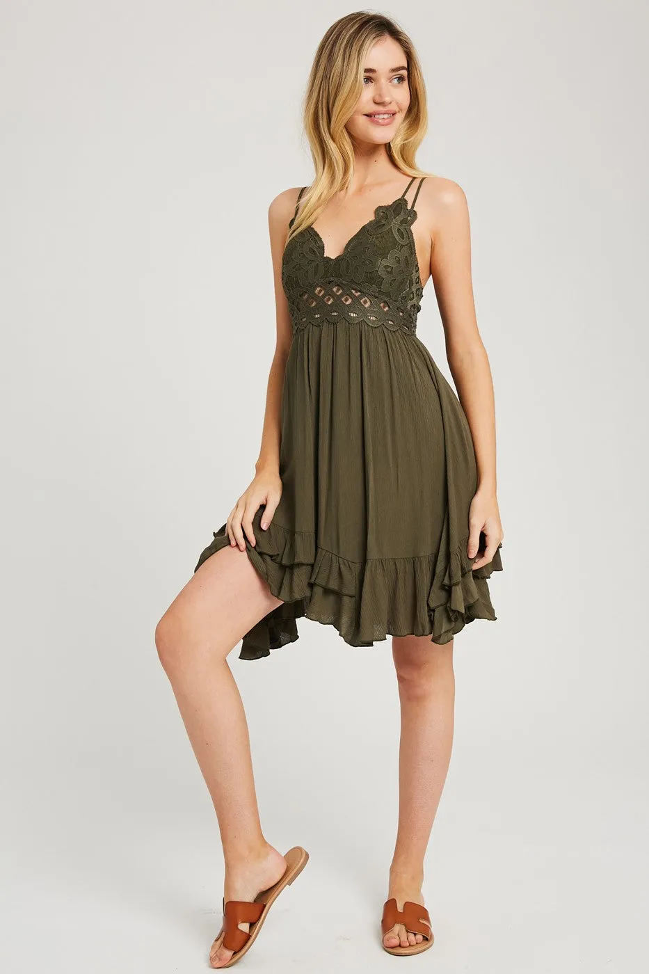 The Dillon Dress-Olive