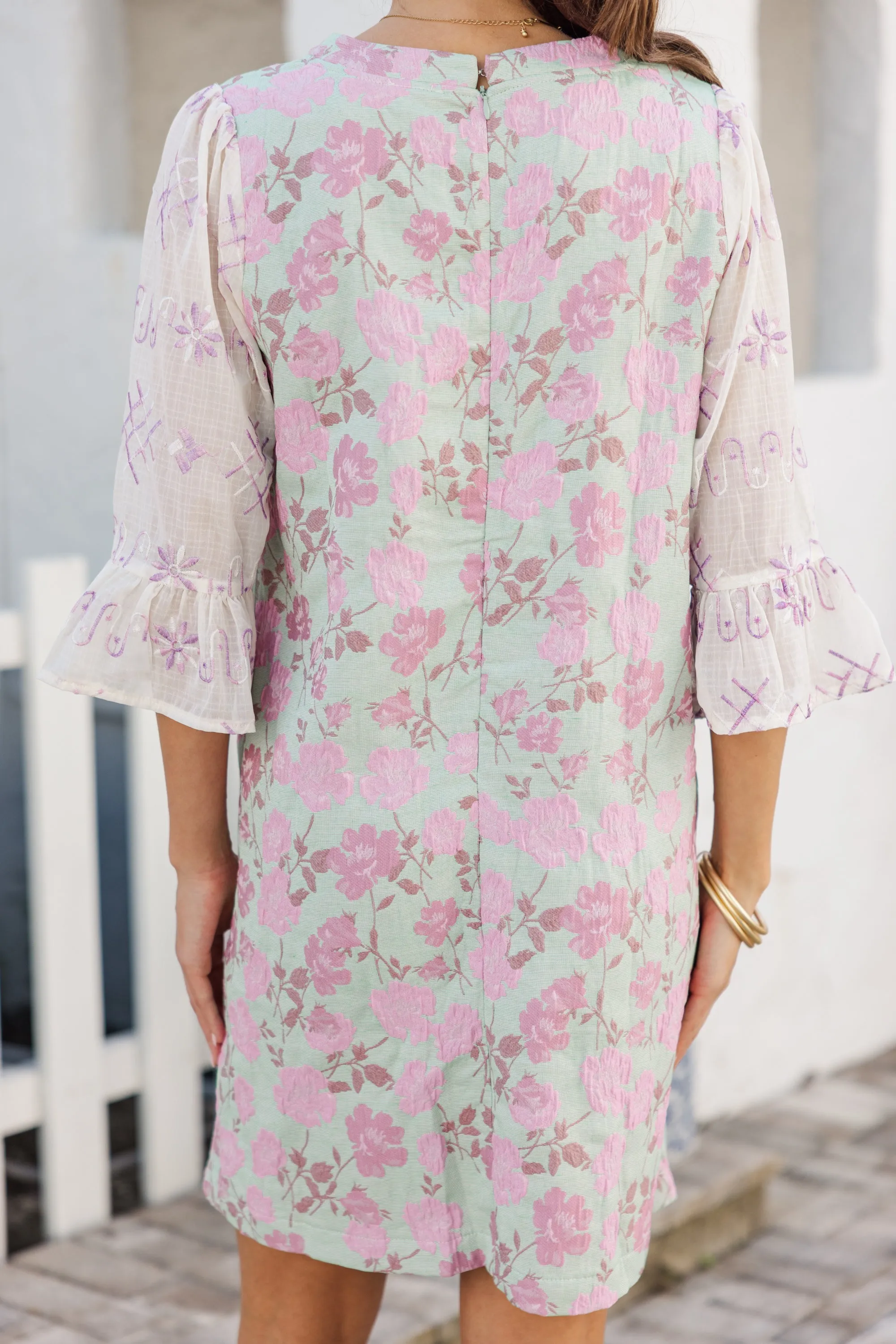 The Gracious Pink Floral Dress