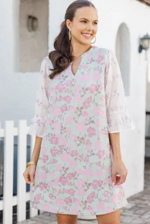 The Gracious Pink Floral Dress