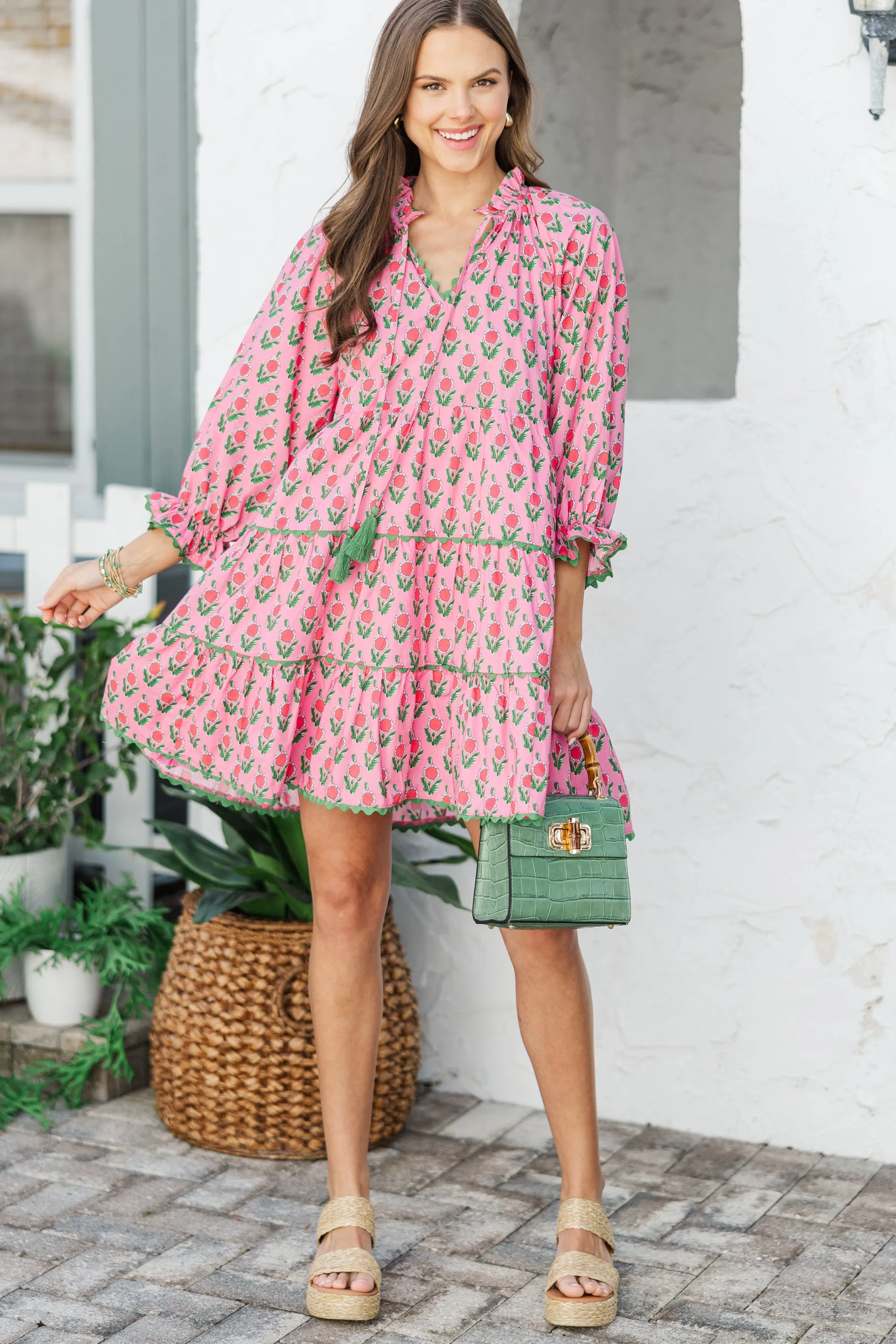 The Limits Pink Medallion Dress