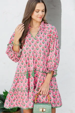 The Limits Pink Medallion Dress