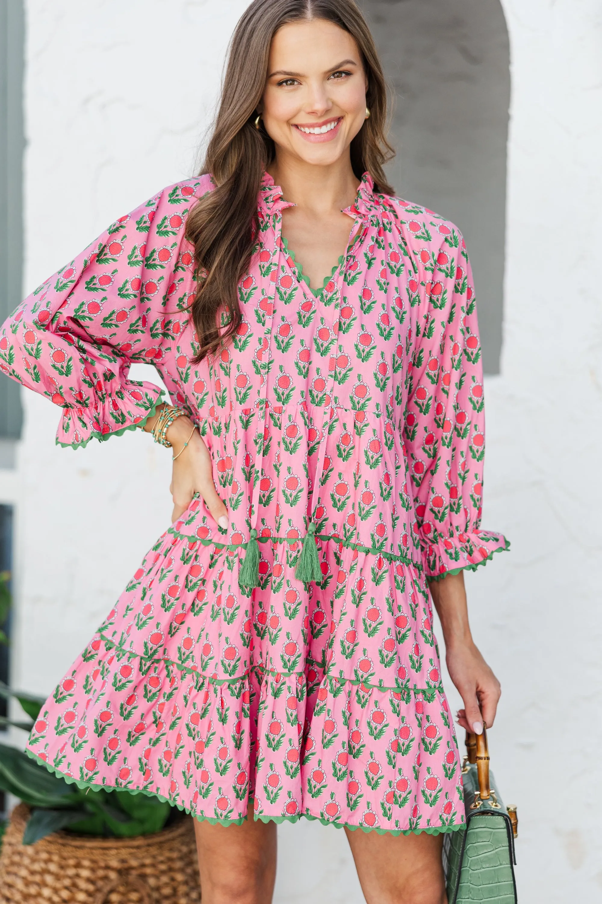 The Limits Pink Medallion Dress