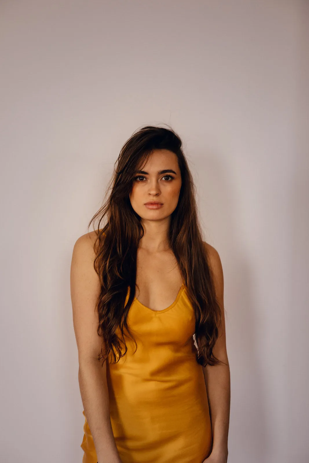 The Prairie Sundrop Slip Dress in Mango