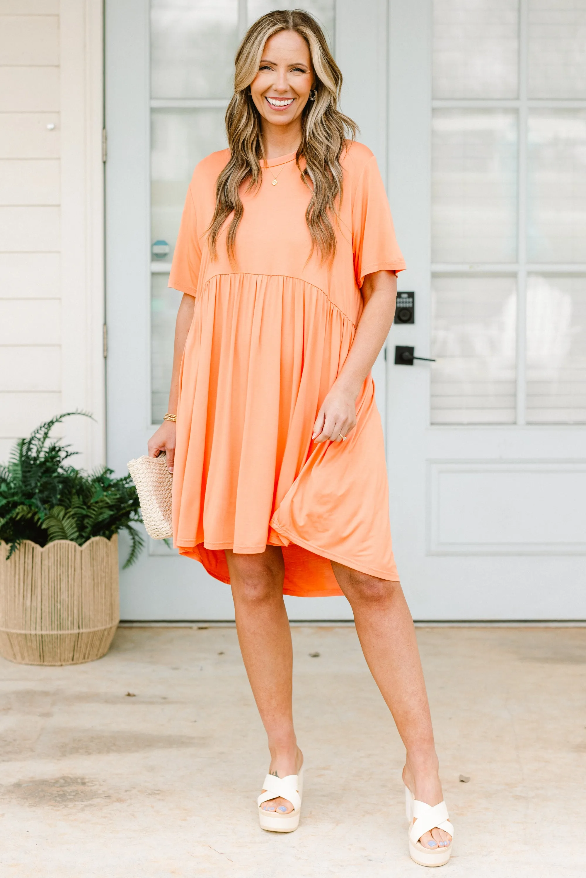 The Sawyer Dress, Peach