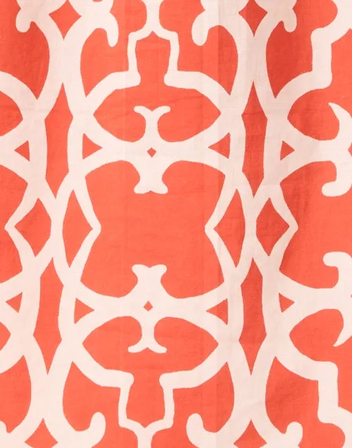 Tokyo Red Print Tunic Top