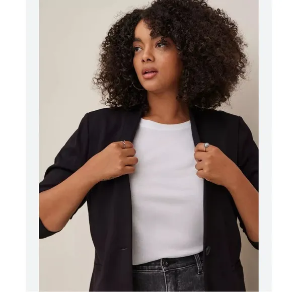 Torrid Long Line Stretchy Ponte Blazer 1X (16W))