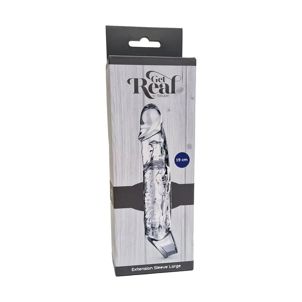 Toyjoy Rubber Clear Stretchy Large Penis Extension Sleeve