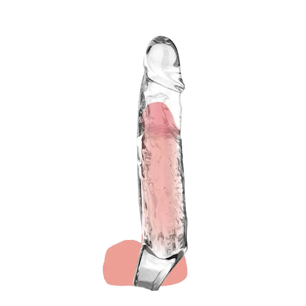 Toyjoy Rubber Clear Stretchy Large Penis Extension Sleeve