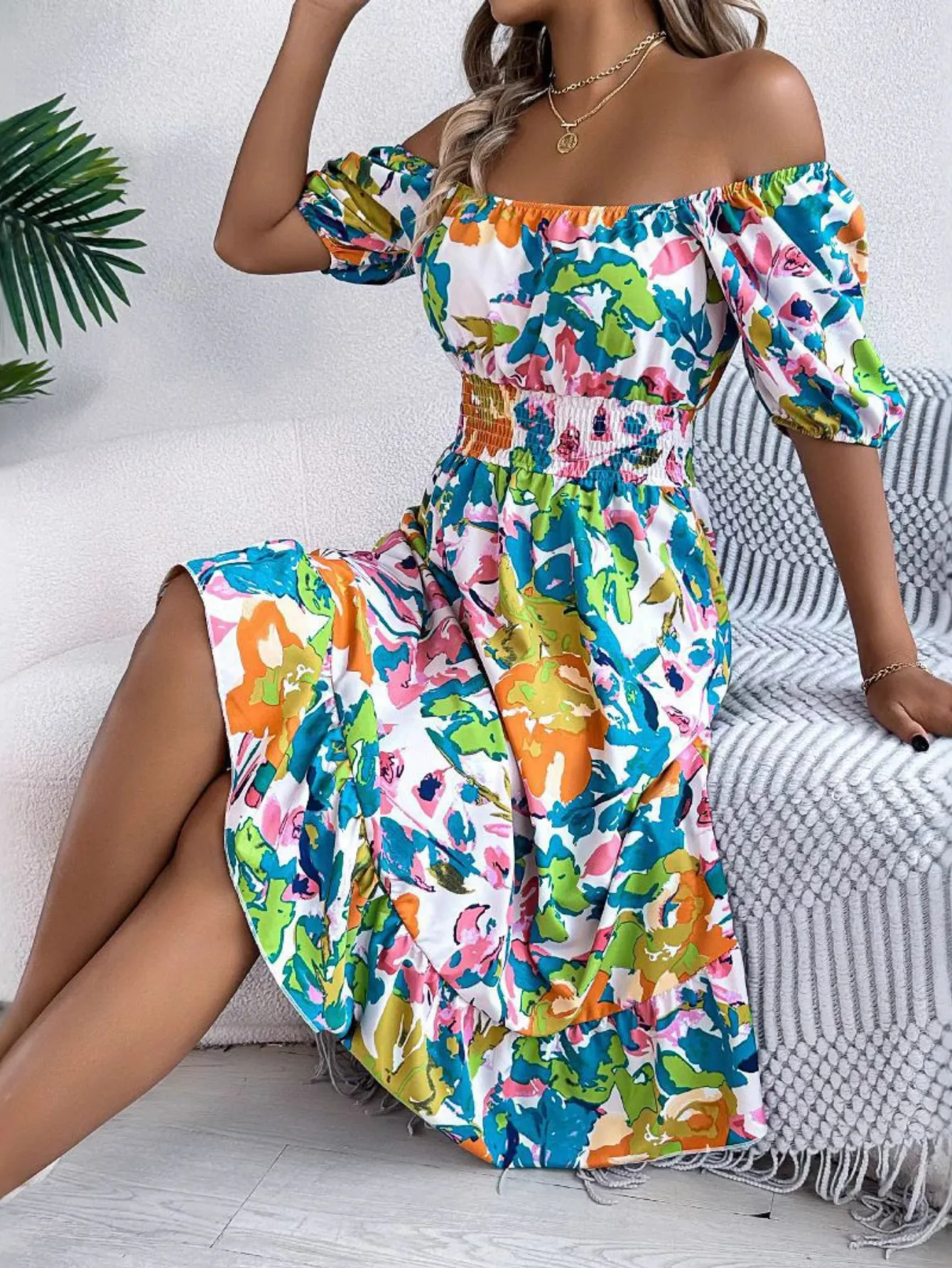 Traci | Casual Boho Gradient Dress