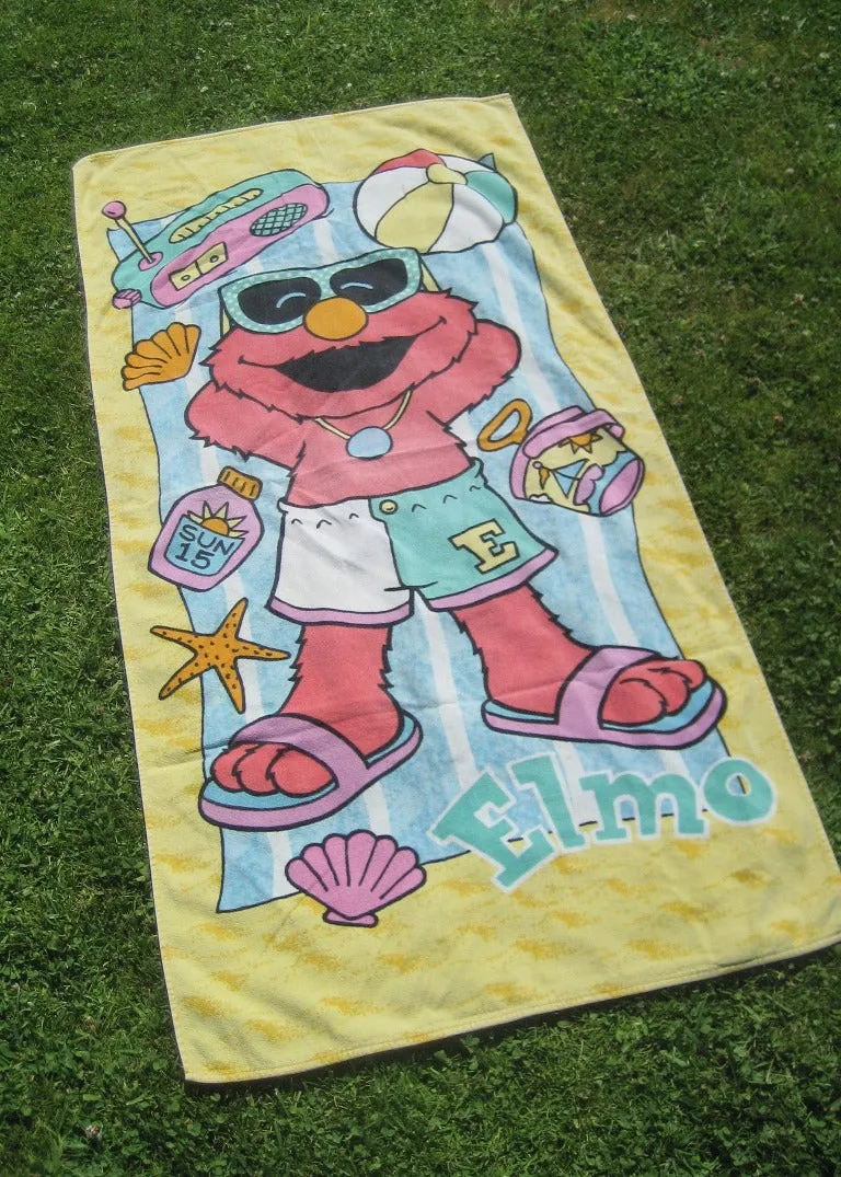 Vintage Elmo Beach Towel