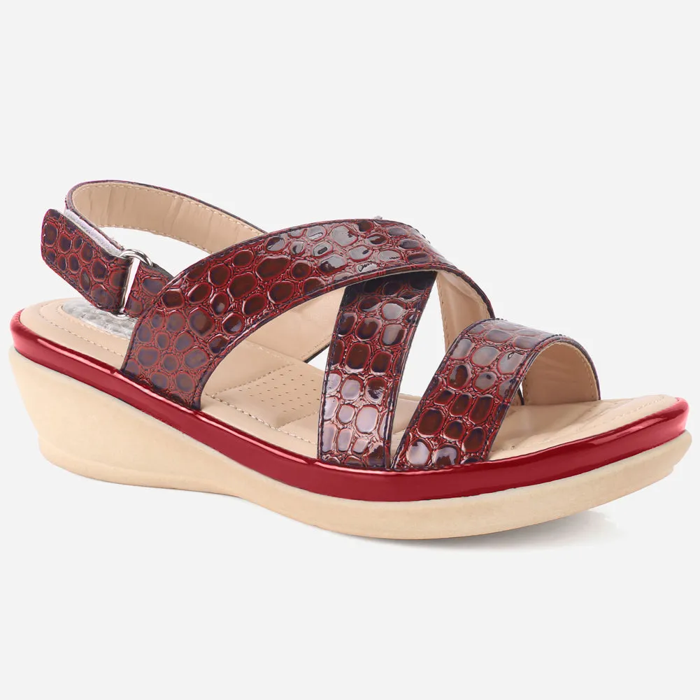 Women "ESTD" Comfort Flat Sandals