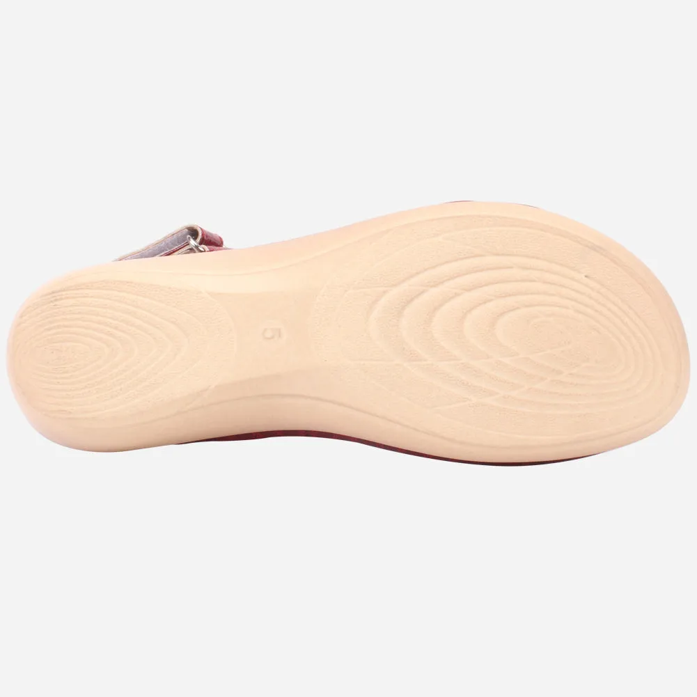 Women "ESTD" Comfort Flat Sandals