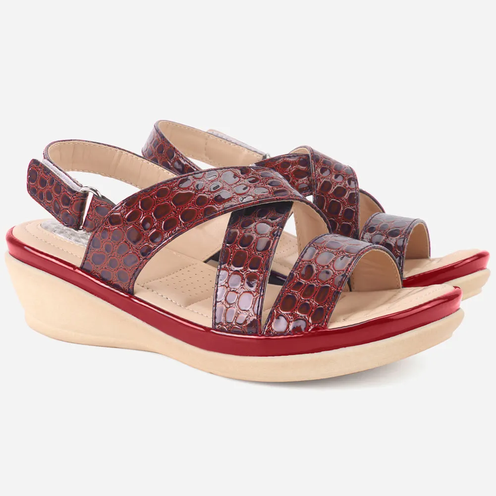 Women "ESTD" Comfort Flat Sandals