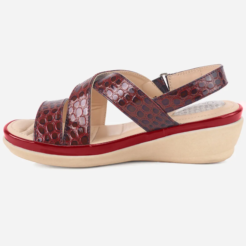 Women "ESTD" Comfort Flat Sandals