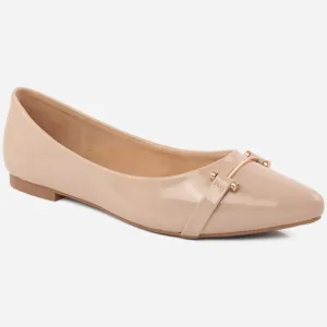 Women "Inma" Pointed Toe Slip On Flat Shoes