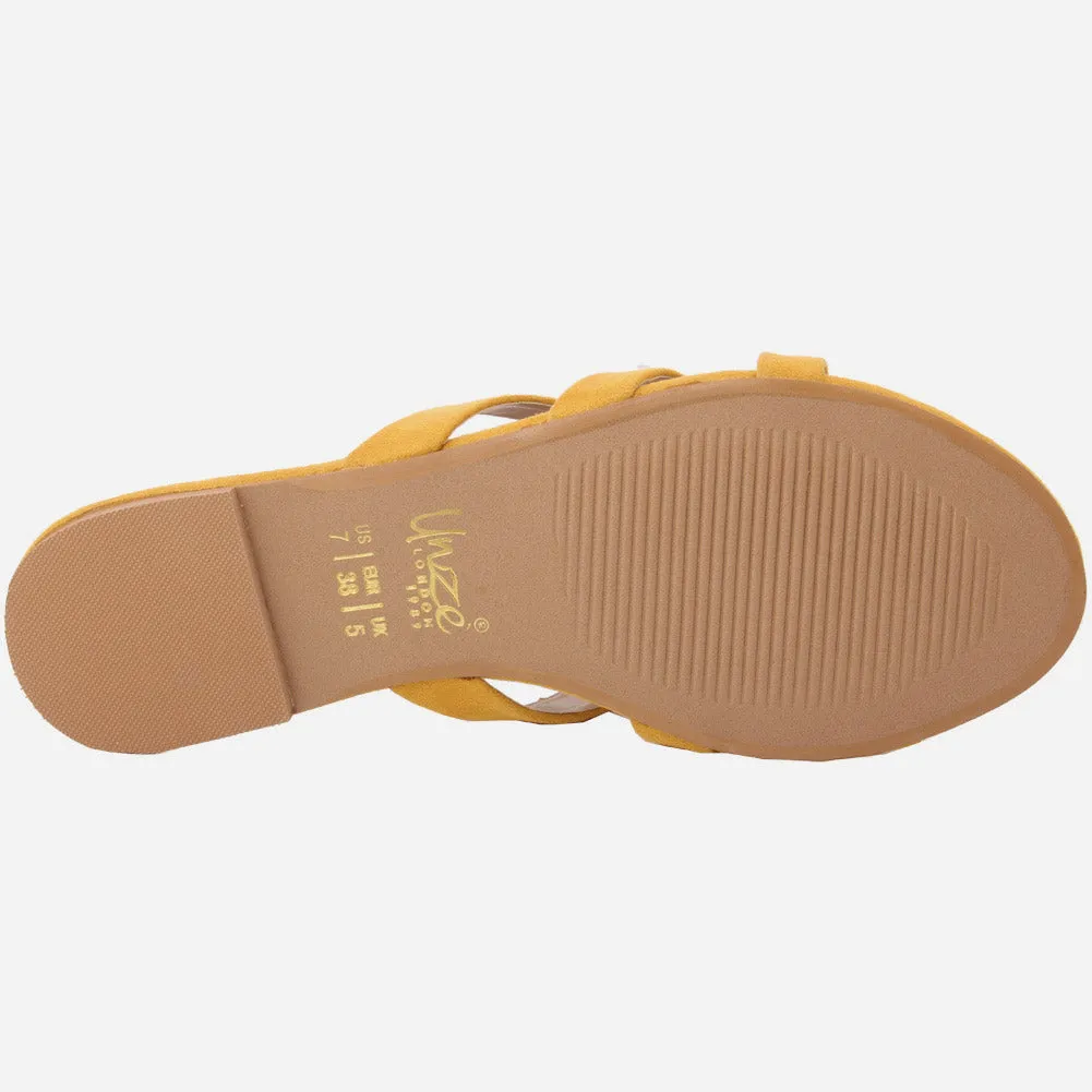 Women "VANNESA" Suede Slip On Slippers