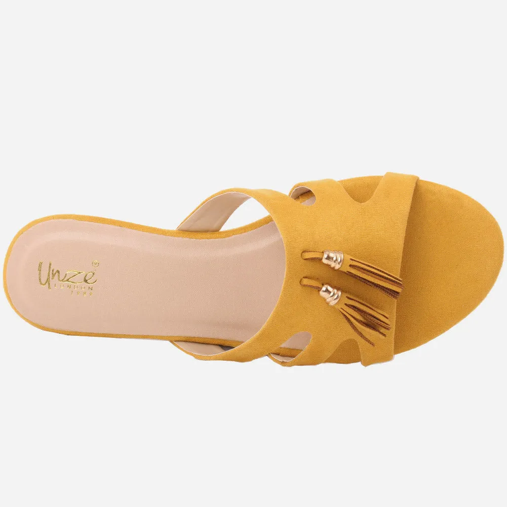 Women "VANNESA" Suede Slip On Slippers