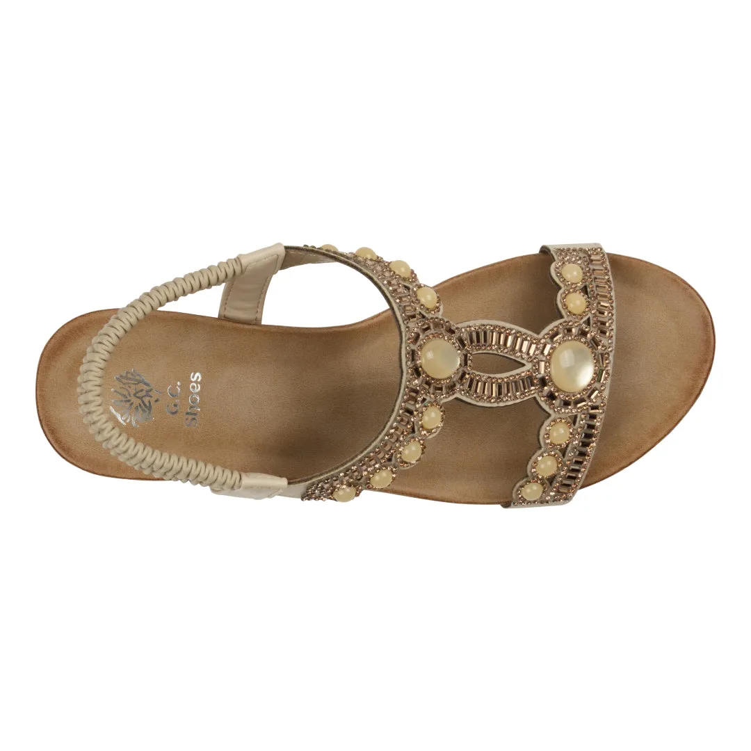 Women's Fia Natural Woven Wedge Sandals