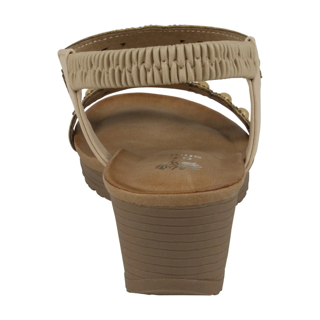 Women's Fia Natural Woven Wedge Sandals