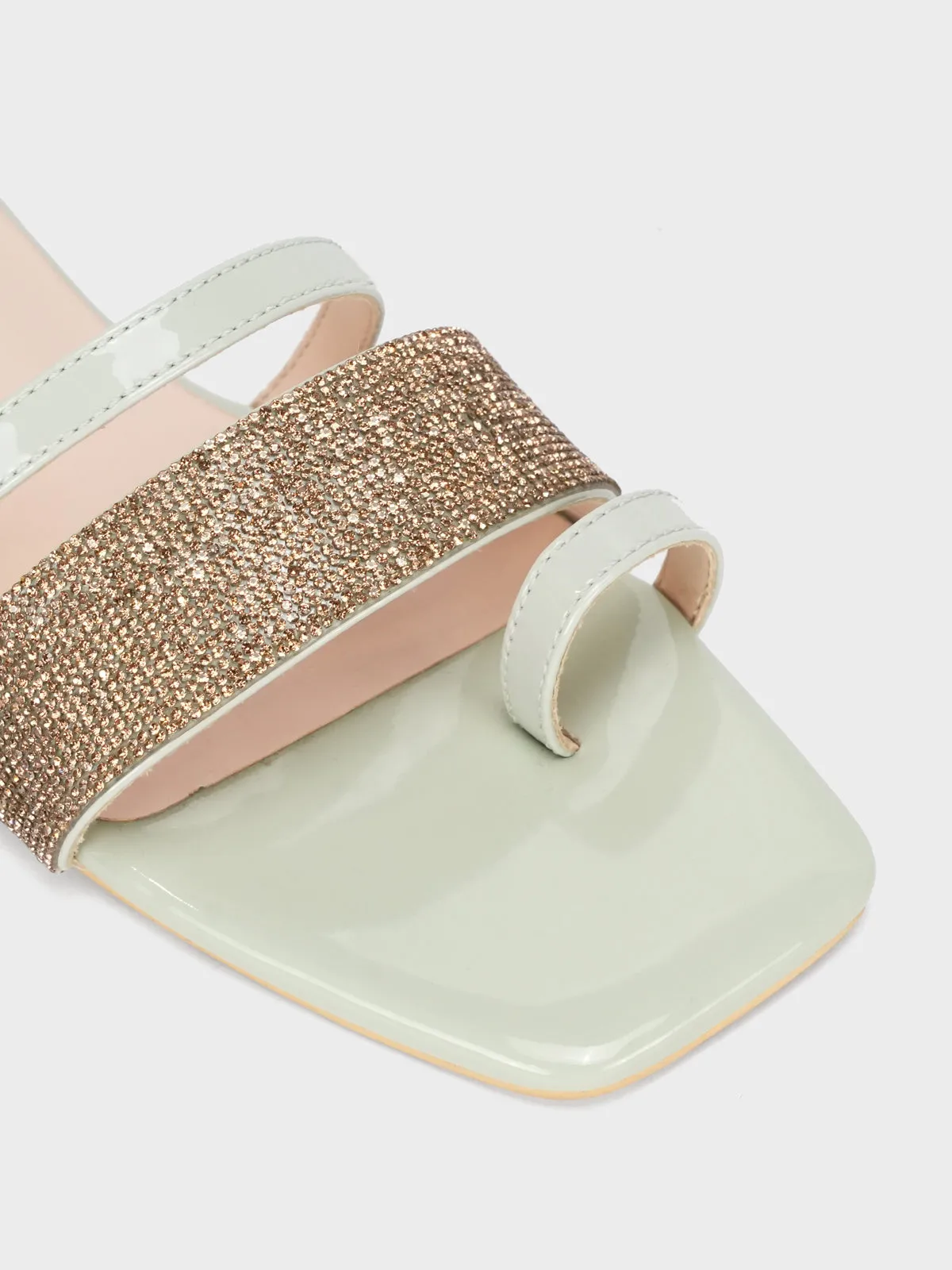 Women's "AKIKO" Crystals Stylish Slippers