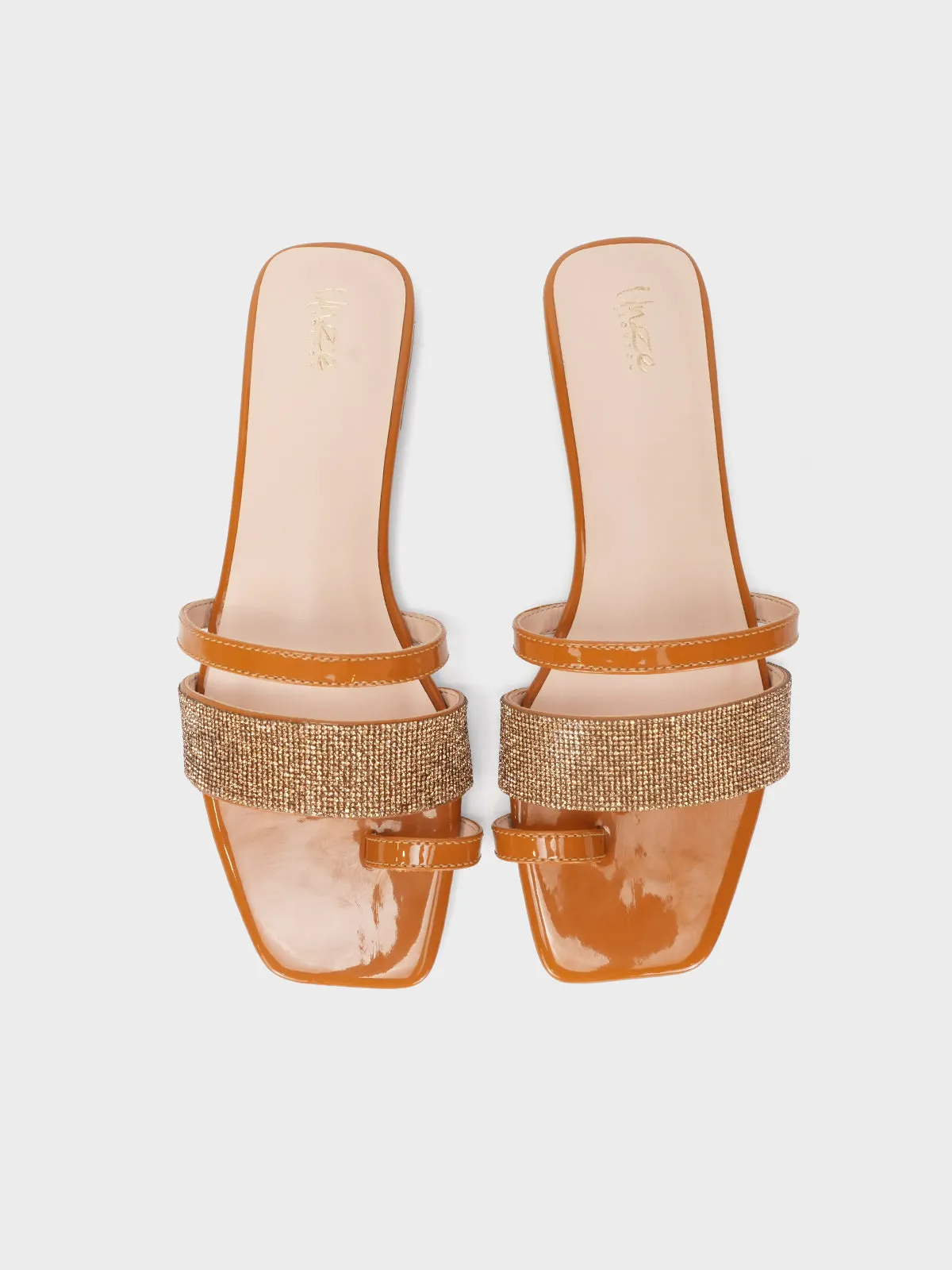 Women's "AKIKO" Crystals Stylish Slippers