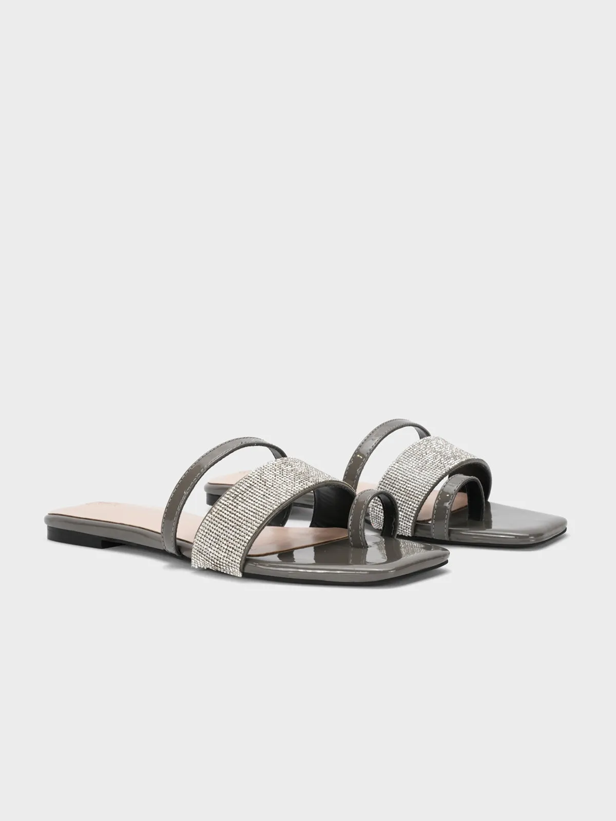 Women's "AKIKO" Crystals Stylish Slippers