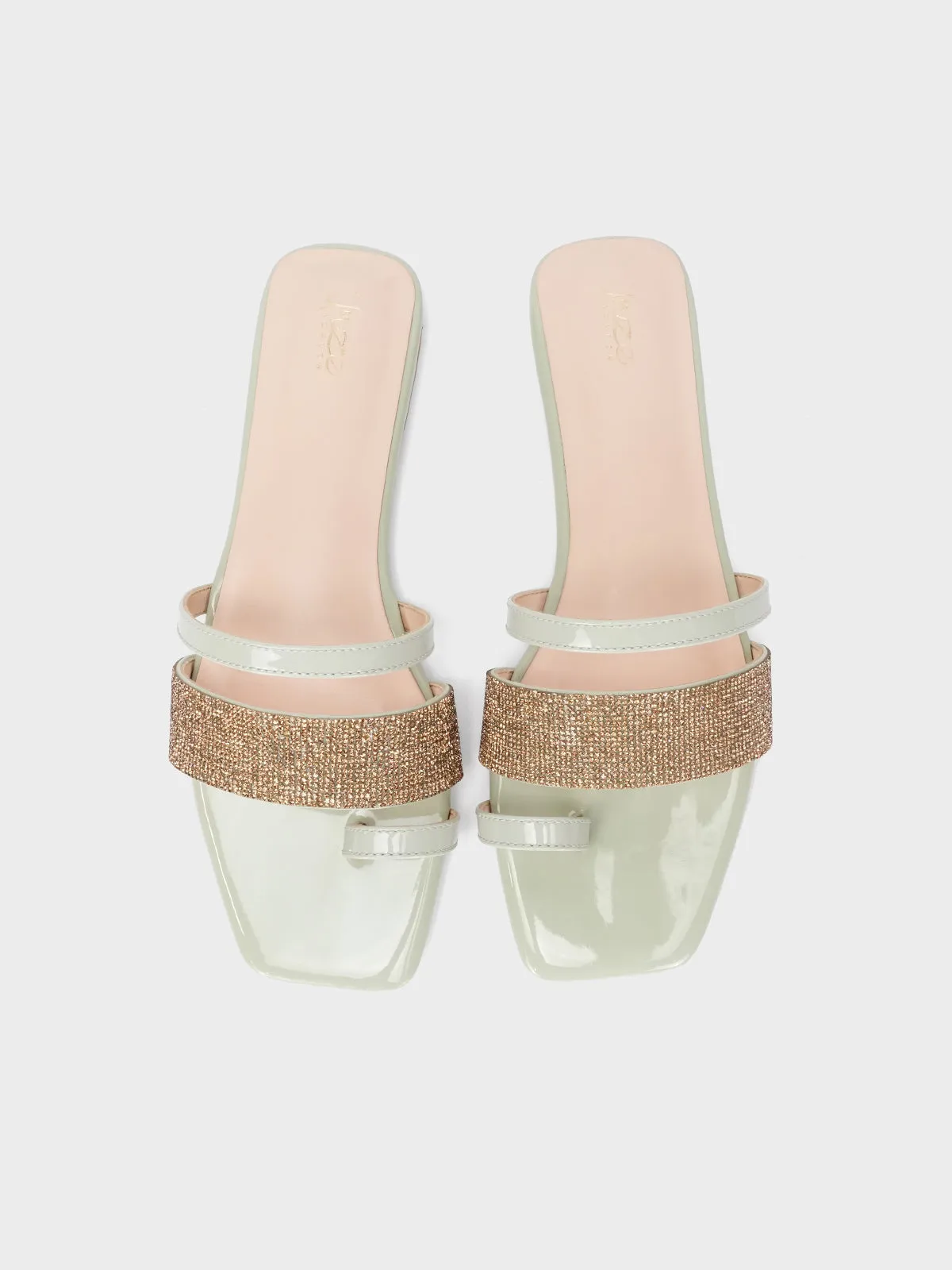 Women's "AKIKO" Crystals Stylish Slippers