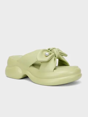 Womens "ARTIZ" Platform Sole Slippers