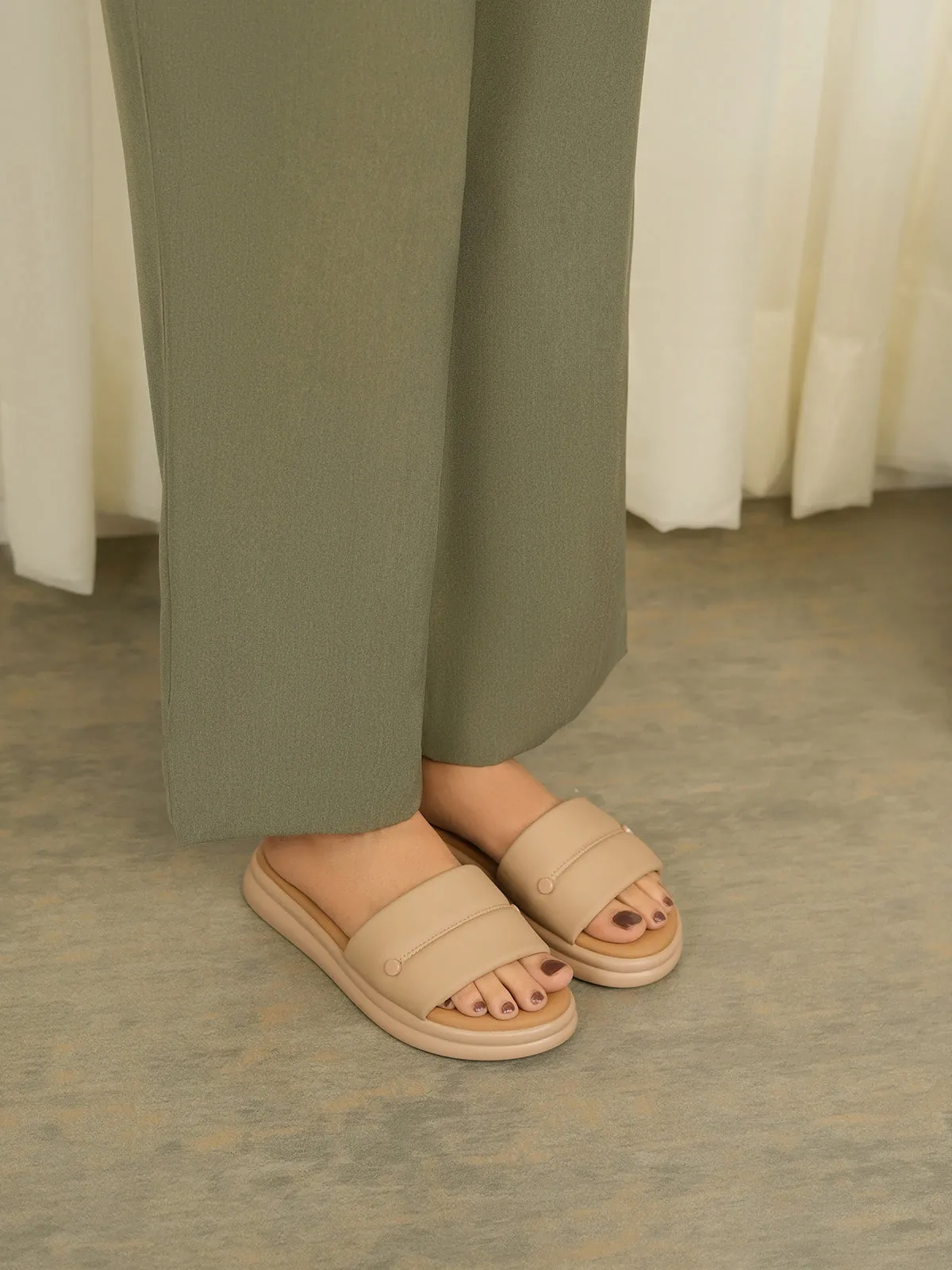 Womens "BARDOT" Super Soft Casual Slippers