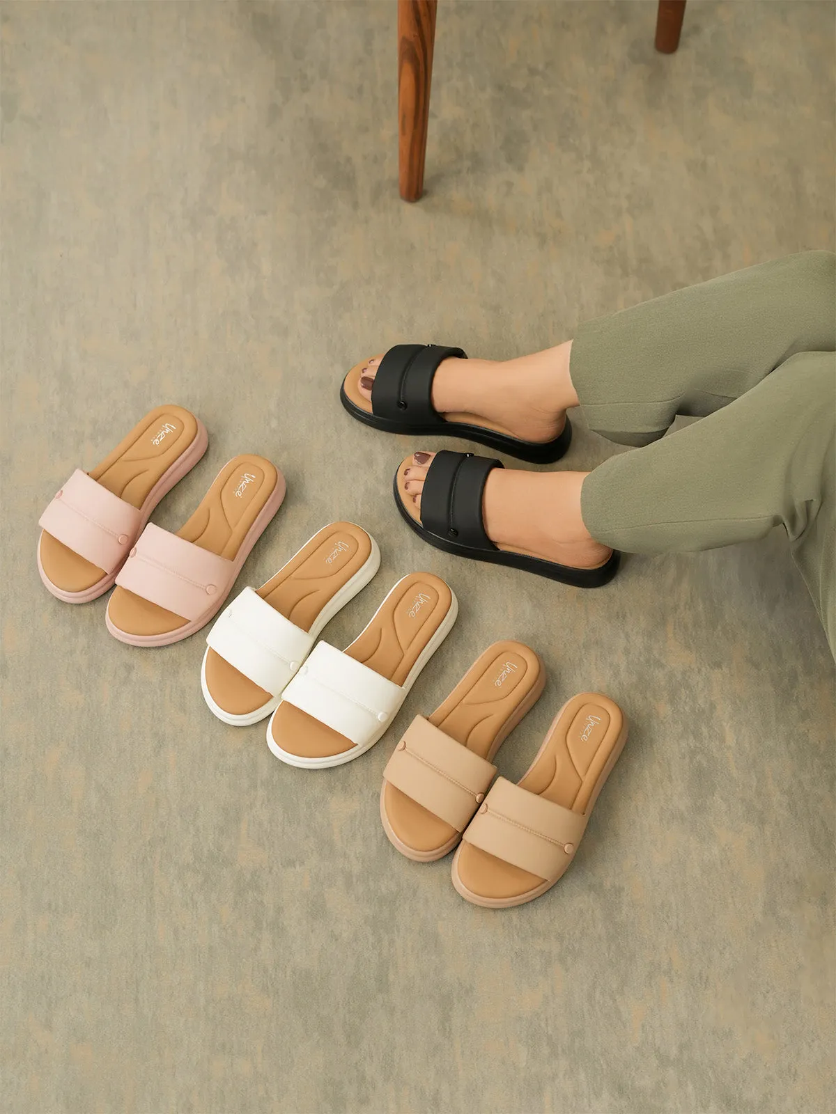Womens "BARDOT" Super Soft Casual Slippers