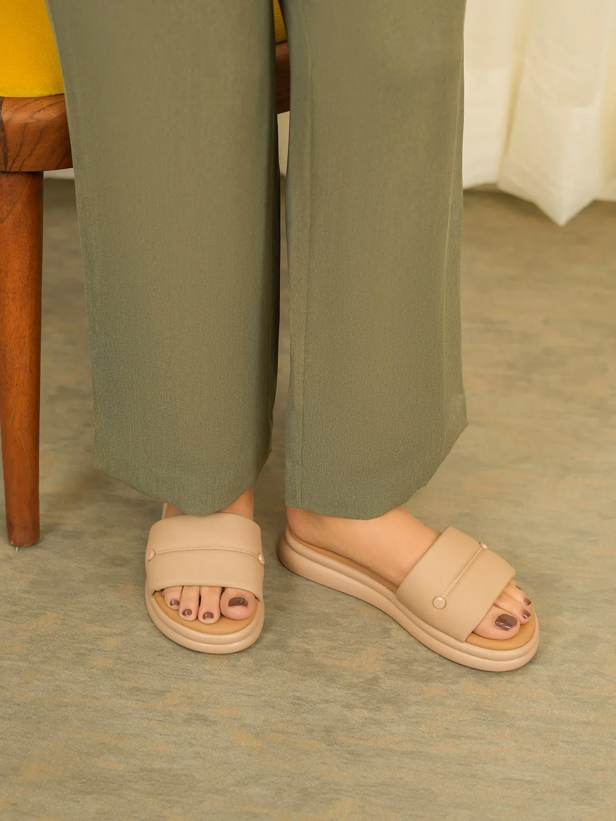Womens "BARDOT" Super Soft Casual Slippers