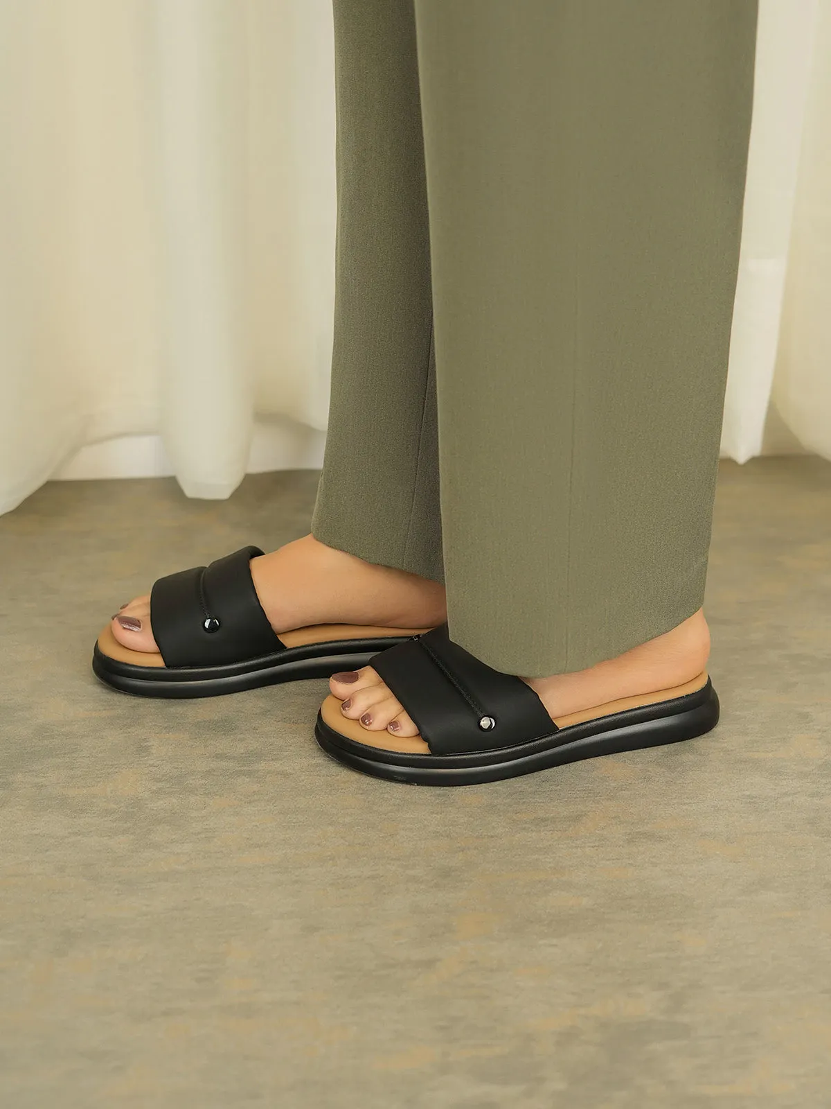 Womens "BARDOT" Super Soft Casual Slippers